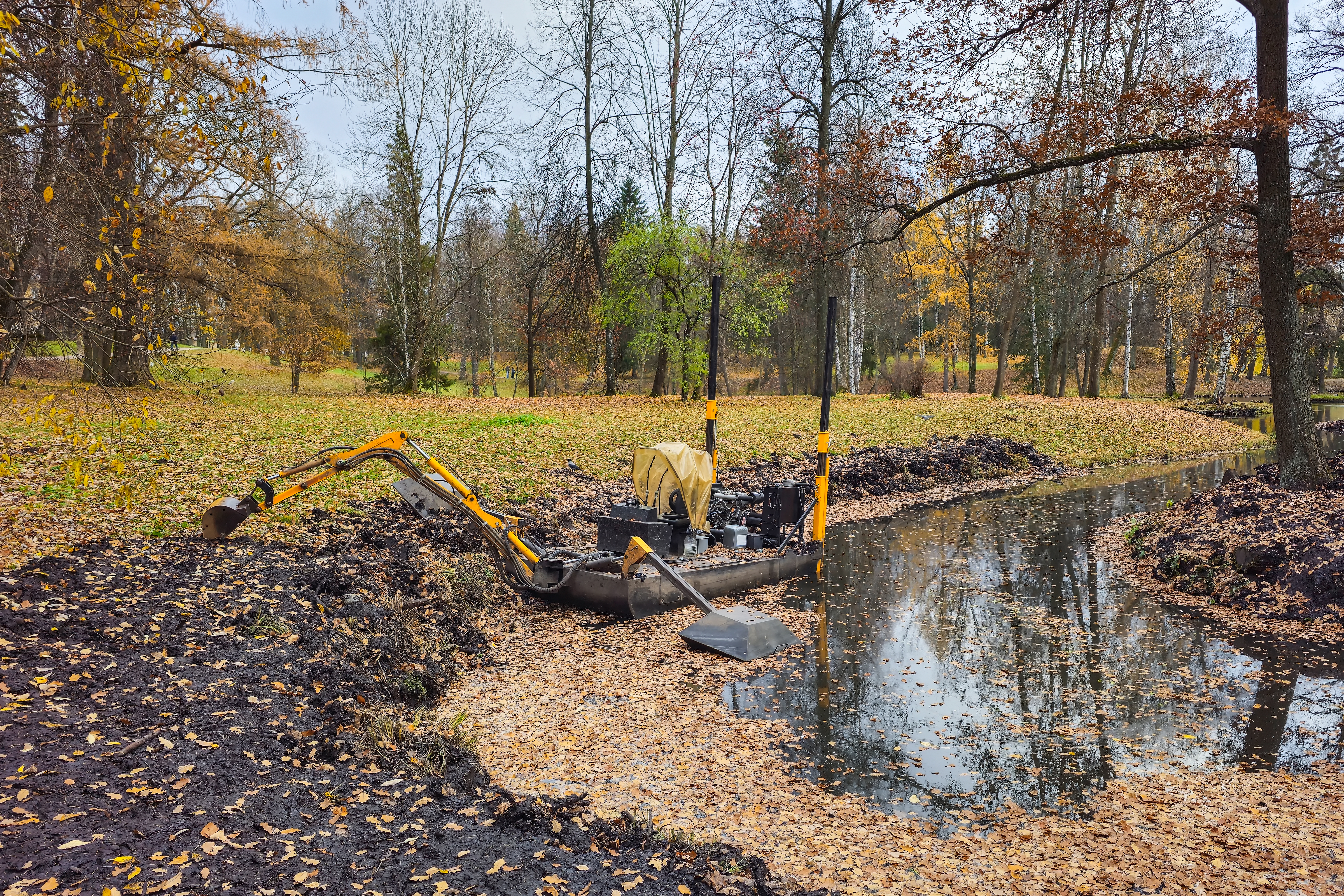 Создание и очистка водоёмов
