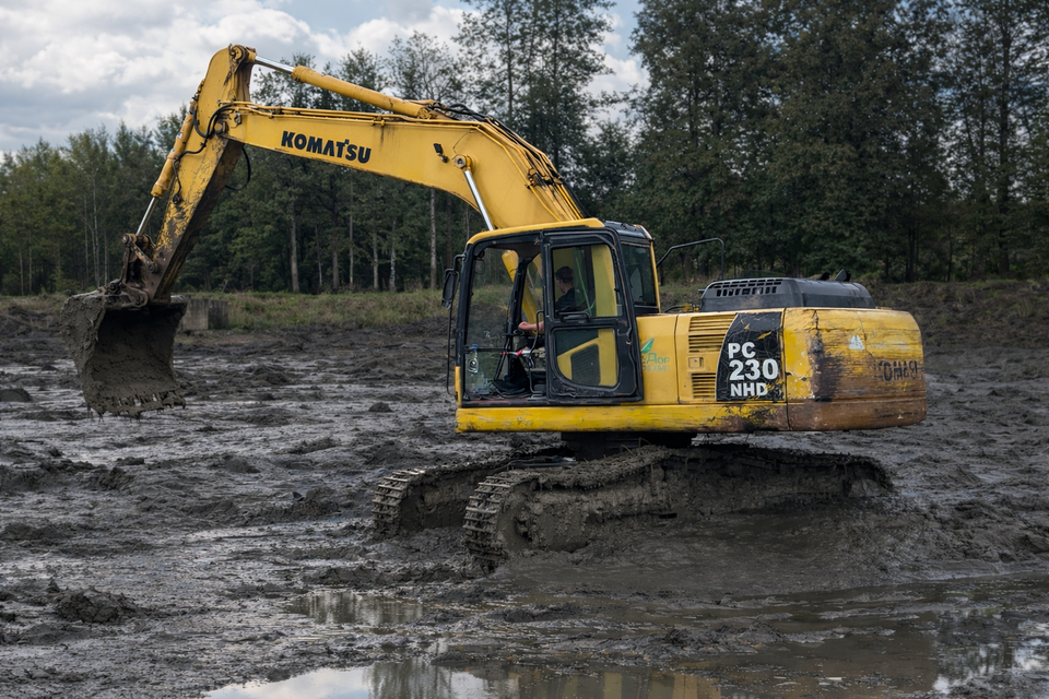 Осушение, очистка и укрепление берегов в Дмитров