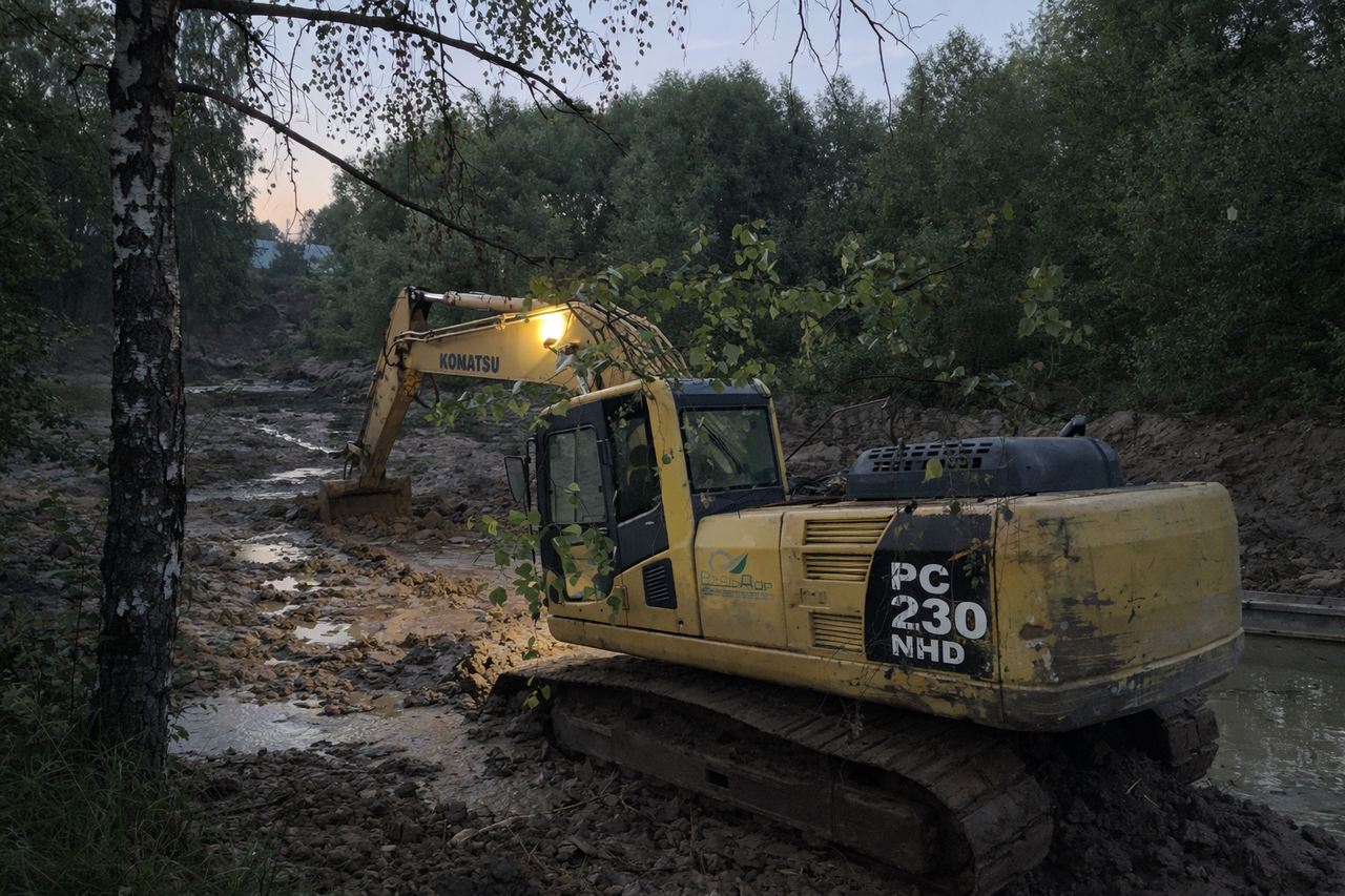 Расчистка и выравнивание участка