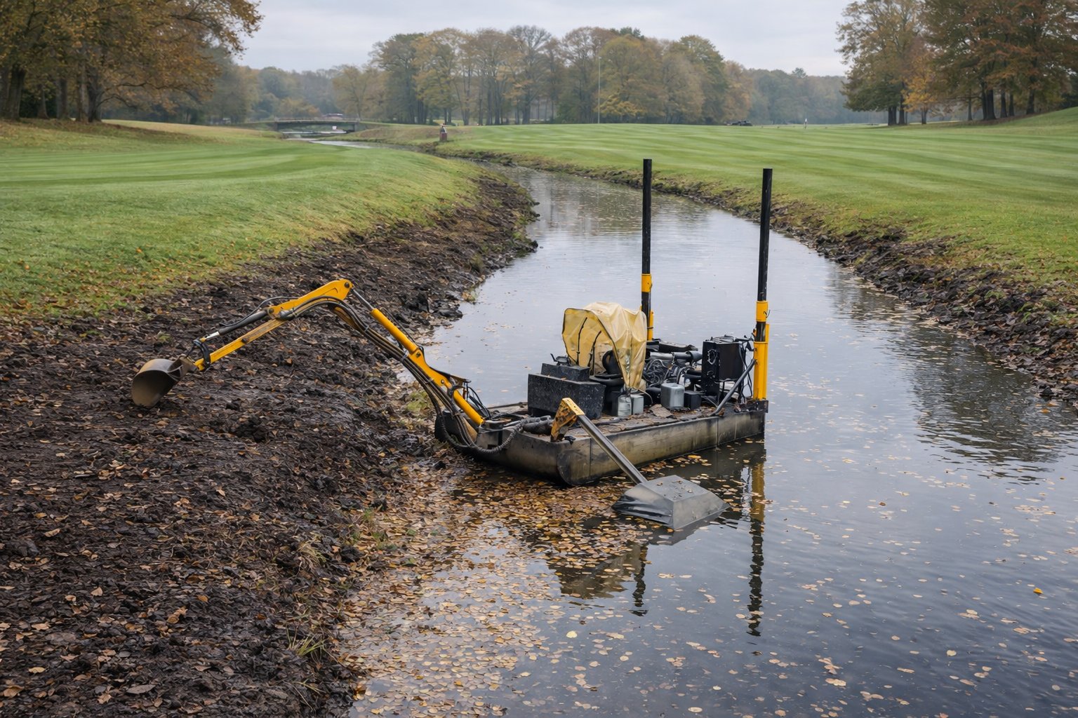 Строительство, чистка прудов и водоемов