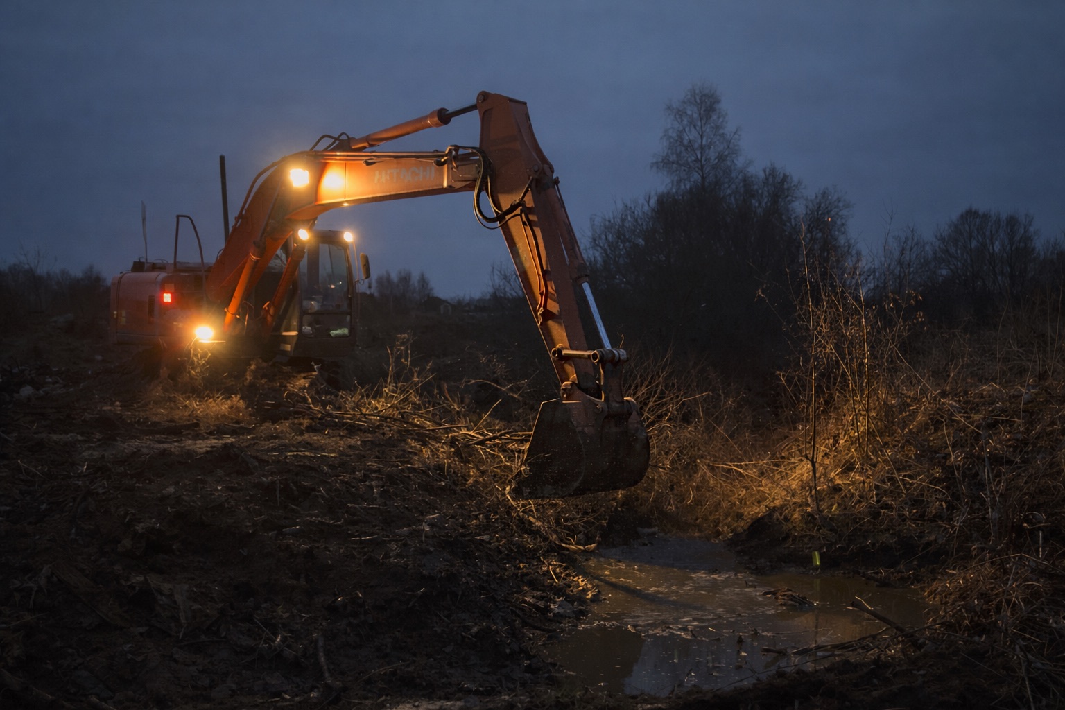 Работа RedHills — проект 31: очистка водоёмов, земляные работы, благоустройство